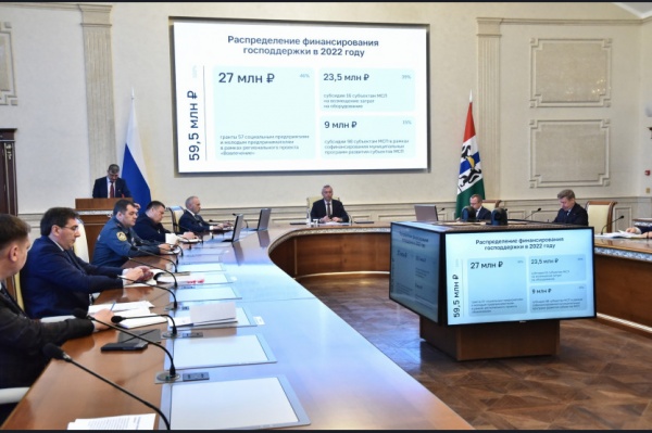 Андрей Травников поручил оперативно скорректировать меры господдержки для предпринимателей региона